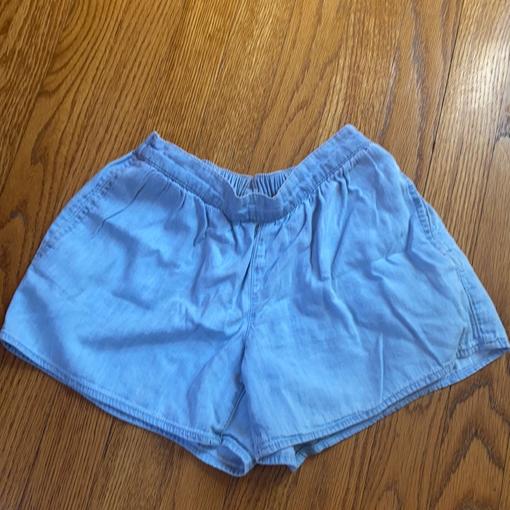 Gap Chambray Light Denim Stretch Shorts